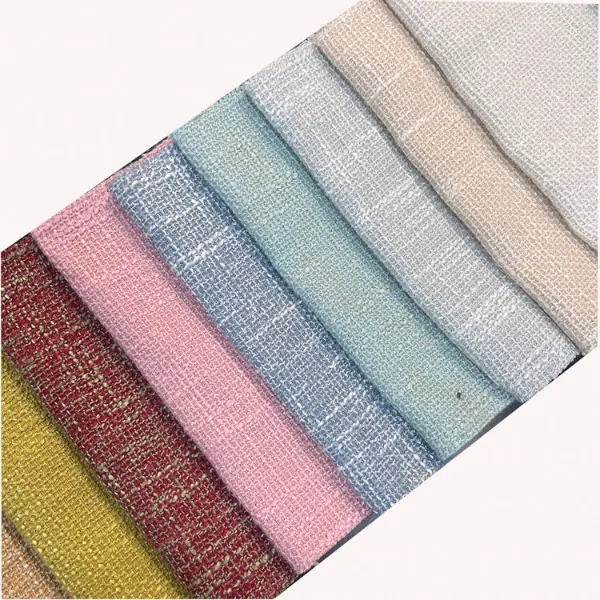 Kanepe Örtüsü için% 100 Polyester ve keten karışımı döşemelik kumaş