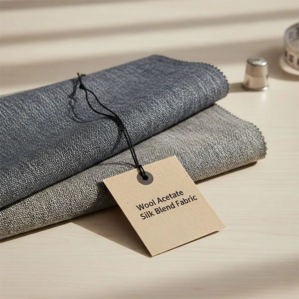 Yün Asetat İpek Karışımlı Kumaş